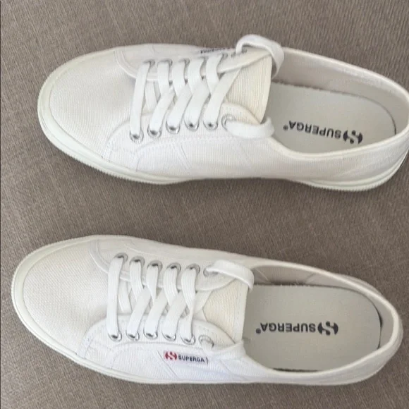 Superga White Canvas Sneakers - Picture 4 of 5